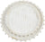 Mud Pie White Washed Round Beaded Tray