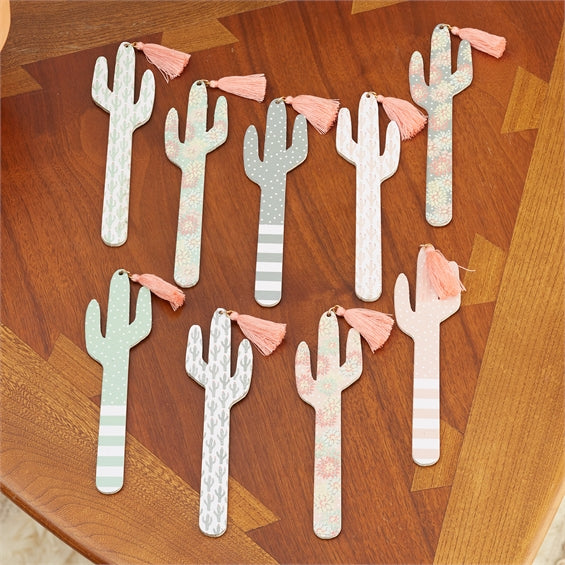  Cactus Flower Emery Board with Tassels, TC-Two's Company, Putti Fine Furnishings