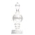Blown glass shaped krafter's bottle with Stopper - Small