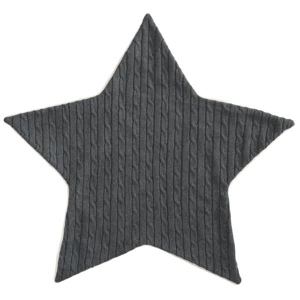  Cable Star Blanket - Charcoal Gray, EB-Elegant Baby, Putti Fine Furnishings