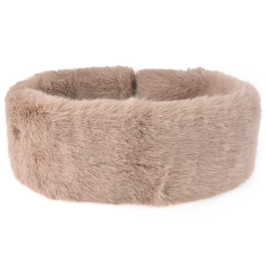 Small Fur Neck Collar - Beige | Putti Fine Fashions Canada