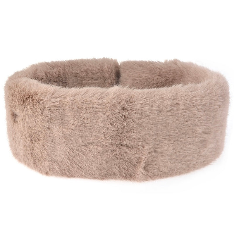 Small Fur Neck Collar - Beige | Putti Fine Fashions Canada