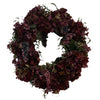Purple Hydrangea Wreath with Grapes | Putti Fine Furnishings Canada
