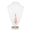 Long Necklace with Tassel - Pink, AC-Abbott Collection, Putti Fine Furnishings