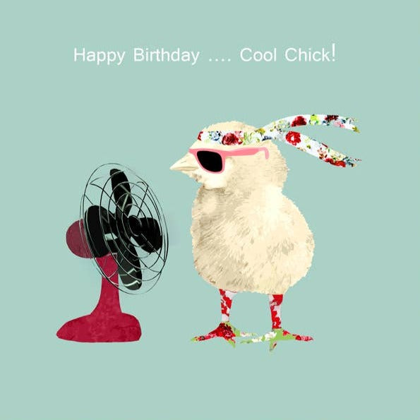 Happy Birthday Cool Chick Greeting Card | Putti Celebrations 