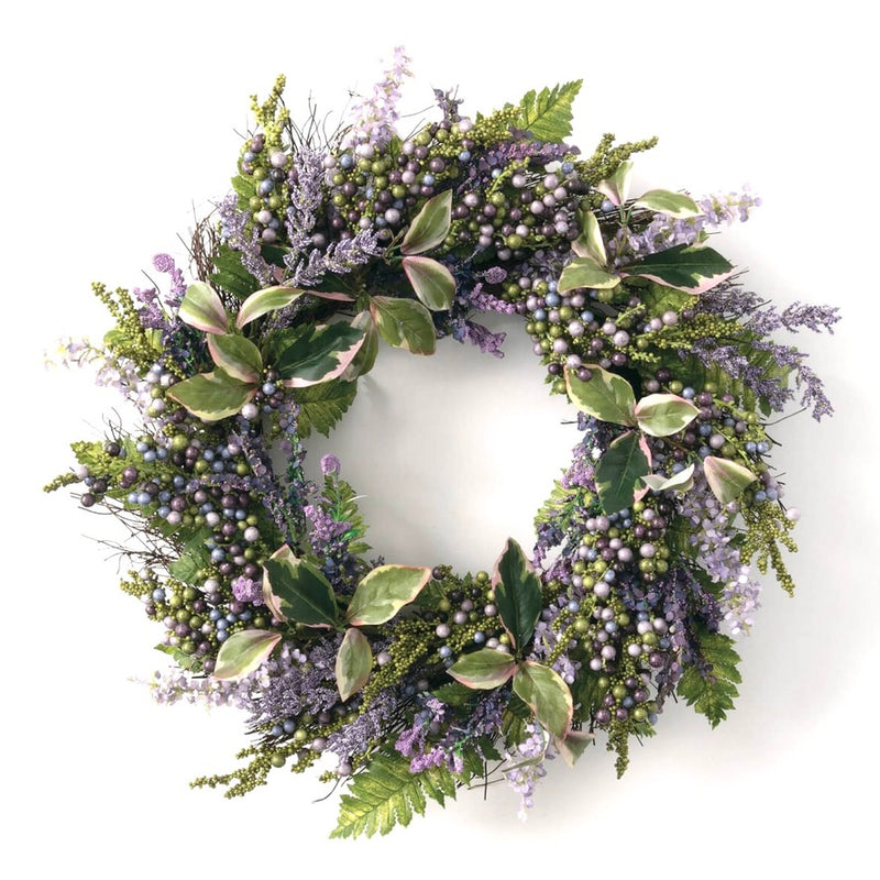 Lavender and Berries Wreath | Putti Fine Furnishings Canada 