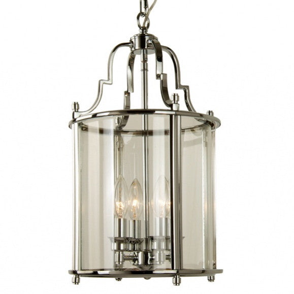  Small Chrome Lantern, BI-Bethel International, Putti Fine Furnishings