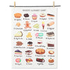 Desserts Alphabet Kitchen Towel | Putti Fine Furnishings