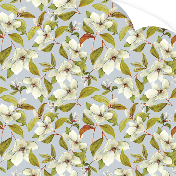 Magnolia Garden Christmas Wrapping Paper Roll | Putti Christmas 