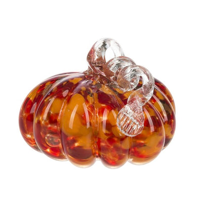 Light Up Brown Glass Pumpkin | Putti Celebrations Canada