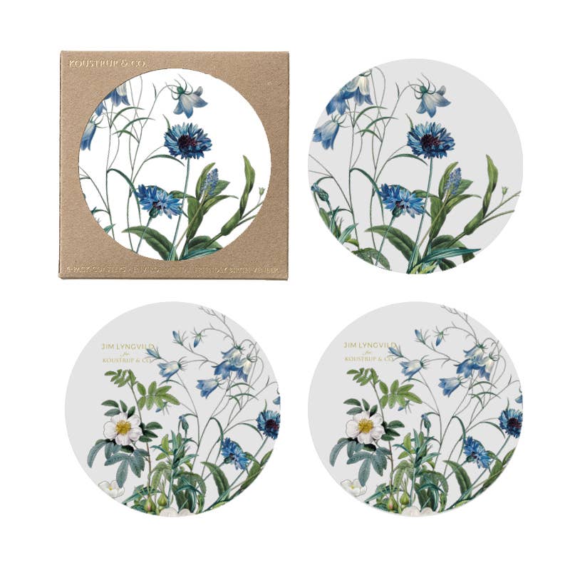 Coasters Blue flower garden