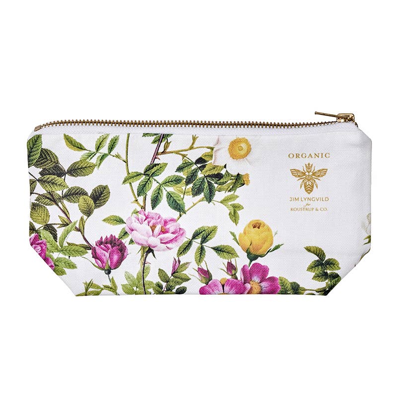 Rose Flower Garden - organic cosmetic bag