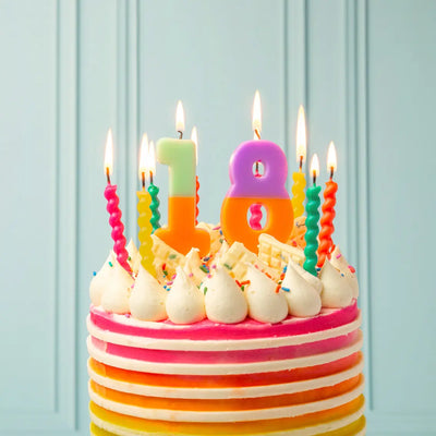 Twisted Rainbow Birthday Candles