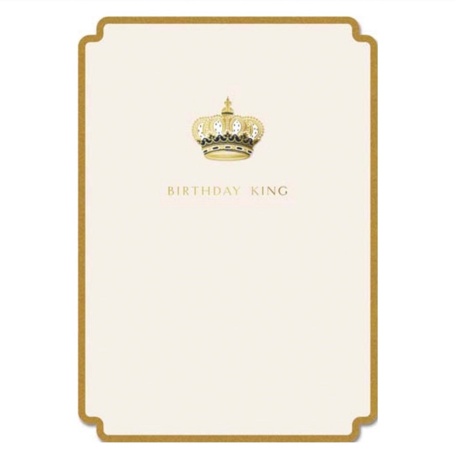 "Birthday King" Crown Greeting Card | Putti Celebrations