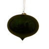 Glossy Moss Green Glass Onion Ornament | Putti Christmas