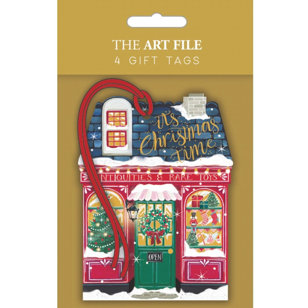 Christmas Village “It’s Christmas Time” Gift Tags | Putti Christmas Canada 