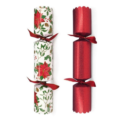 Poinsettia Sparkle Christmas Crackers | Putti Christmas Celebrations