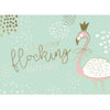 Graphique de France "Your Flocking Birthday" Flamingo Greeting Card | Putti
