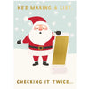 "He's Making a List" Christmas Greeting Card