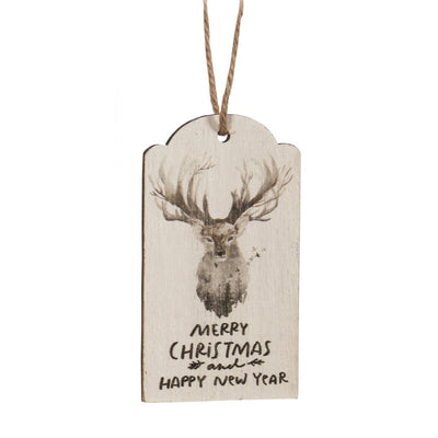 Deer Tag - Sewt of 4  | Putti Christmas Canada