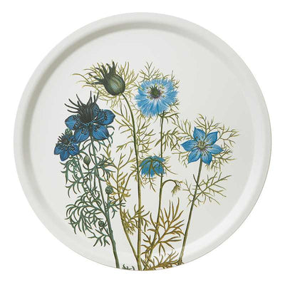 Blue "Love in a Mist" Serving Tray