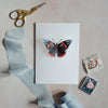 Red Admiral Butterfly 3D Greeting Card