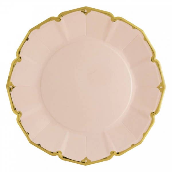 Blush Paper Plates - Dinner