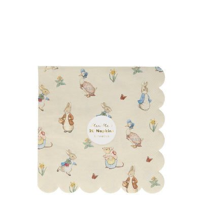 Meri Meri Peter Rabbit & Friends Paper Napkins - Large | Putti Party Supplies