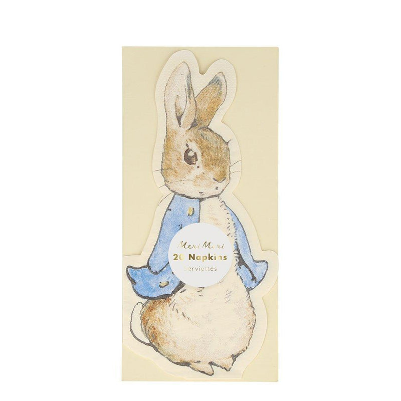 Meri Meri Peter Rabbit Die Cut Paper Napkins | Putti Party Supplies 