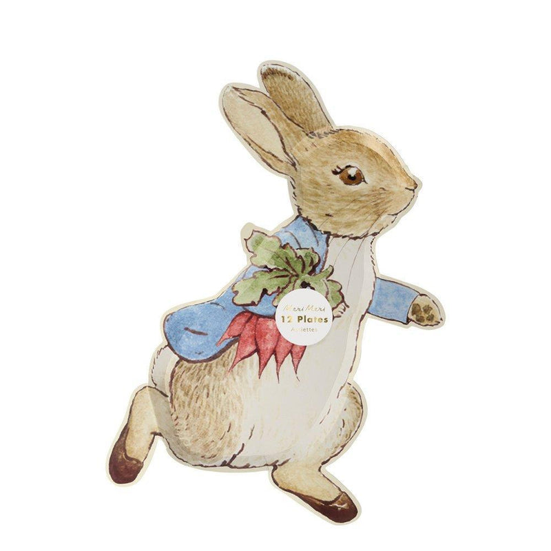 Meri Meri Peter Rabbit Die Cut Paper Plates | Putti Party Supplies 