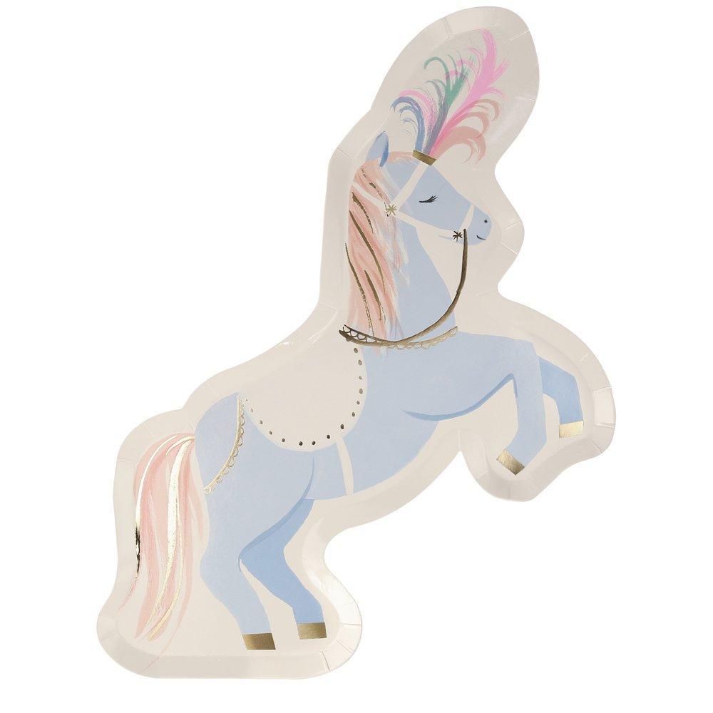 Meri Meri Circus Stallion Plates - Large Paper Plates |  Le Petite Putti