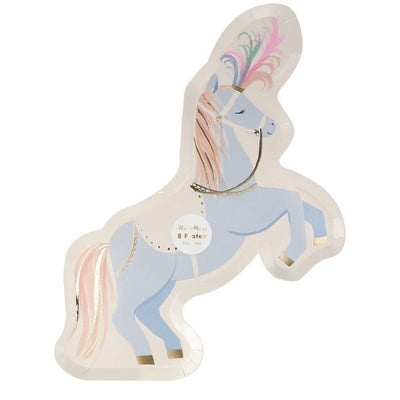 Meri Meri Circus Stallion Plates - Large Paper Plates |  Le Petite Putti