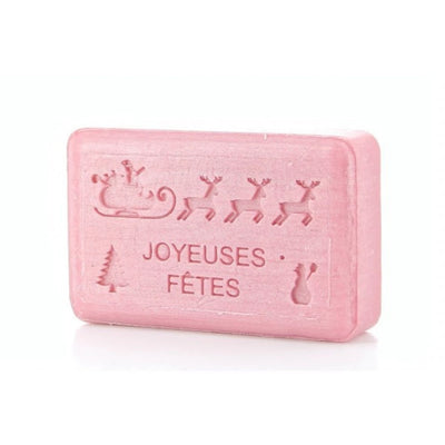 "Happy Hollidays" Pink Christmas French Soap 125g