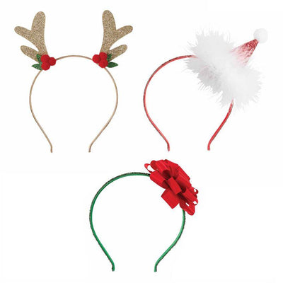 Mud Pie Children's Holiday Glam Bands - Red Gift Bow