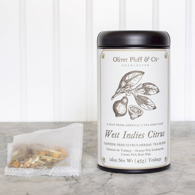 Oliver Pluff & Company - West Indies Citrus - 20 Teabags in Signature Tea Tin | Putti 