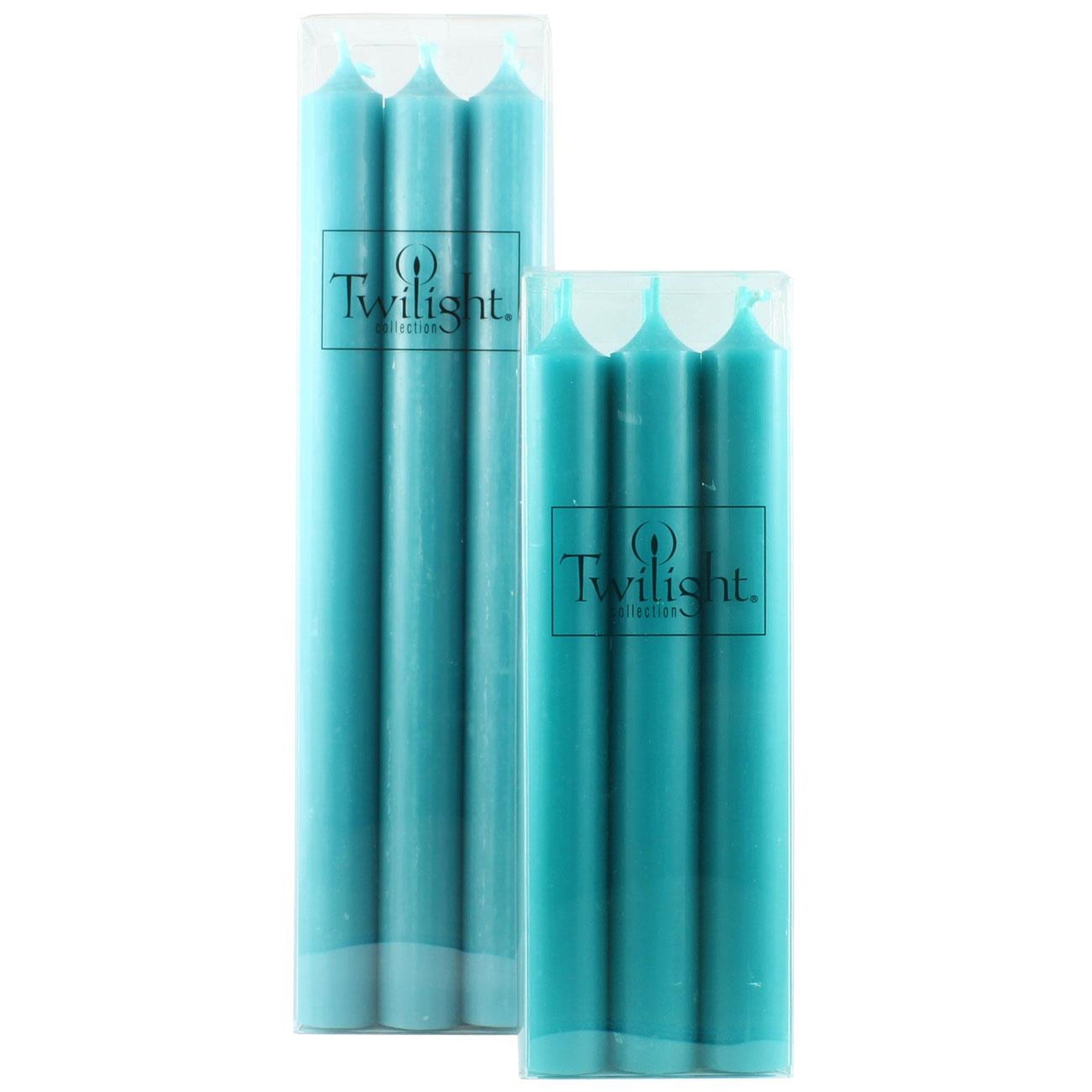 Twilight Taper Candles - Turquoise | Putti Fine Furnishings Canada