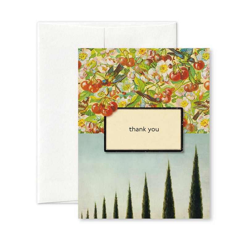 Thank-you Cherries Greeting Card