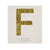 Chunky Gold Glitter F Sticker -  Party Supplies - MM-Meri Meri UK - Putti Fine Furnishings Toronto Canada