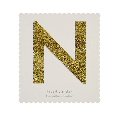 Chunky Gold Glitter N Sticker -  Party Supplies - MM-Meri Meri UK - Putti Fine Furnishings Toronto Canada