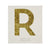Chunky Gold Glitter R Sticker -  Party Supplies - MM-Meri Meri UK - Putti Fine Furnishings Toronto Canada