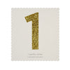 Chunky Gold Glitter One Sticker -  Party Supplies - MM-Meri Meri UK - Putti Fine Furnishings Toronto Canada