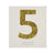 Chunky Gold Glitter Five Sticker -  Party Supplies - MM-Meri Meri UK - Putti Fine Furnishings Toronto Canada