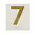 Chunky Gold Glitter Seven Sticker -  Party Supplies - MM-Meri Meri UK - Putti Fine Furnishings Toronto Canada