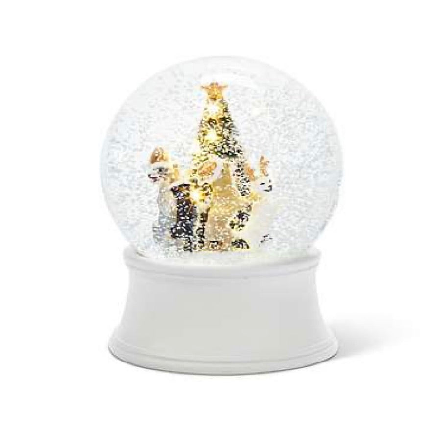 Dancing Dogs with LED Light Snow Globe | Putti Christmas Canada