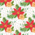 Holiday Poinsettia Wrapping Paper Roll - 3 Sheets