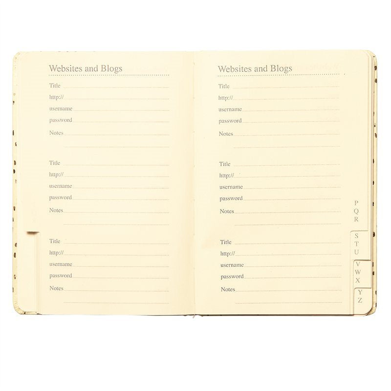  "Shhh" Password Log Book, CRG-CR Gibson, Putti Fine Furnishings