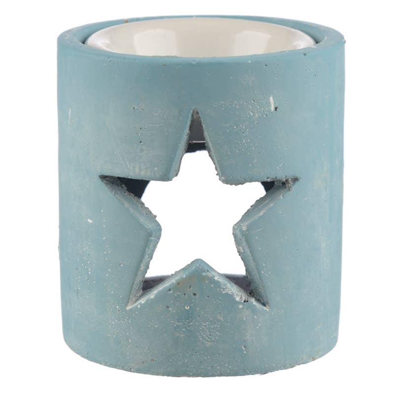 Blue Star Concrete Oil and Wax Burner | Putti Fine Furnishings Canada 