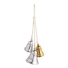 Silver Foiled Hanging Decorative Christmas Bells - Putti Christmas Canada