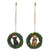 Lab in Wreath Ornament | Putti Christmas Celebrations