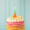 Multicolor Number Candle - One